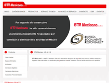 Tablet Screenshot of btvmexicana.com